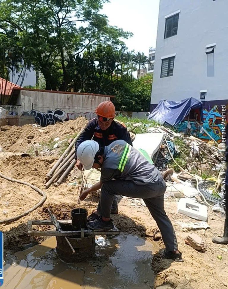 Giám sát thi công hố móng cọc