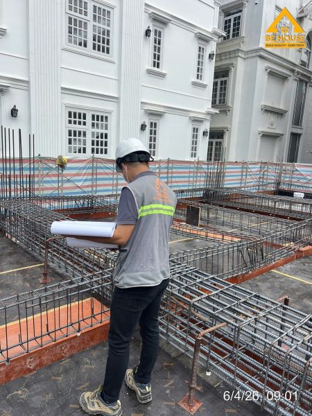 Nghiệm thu cốt thép dầm sàn đối chiếu bản vẽ